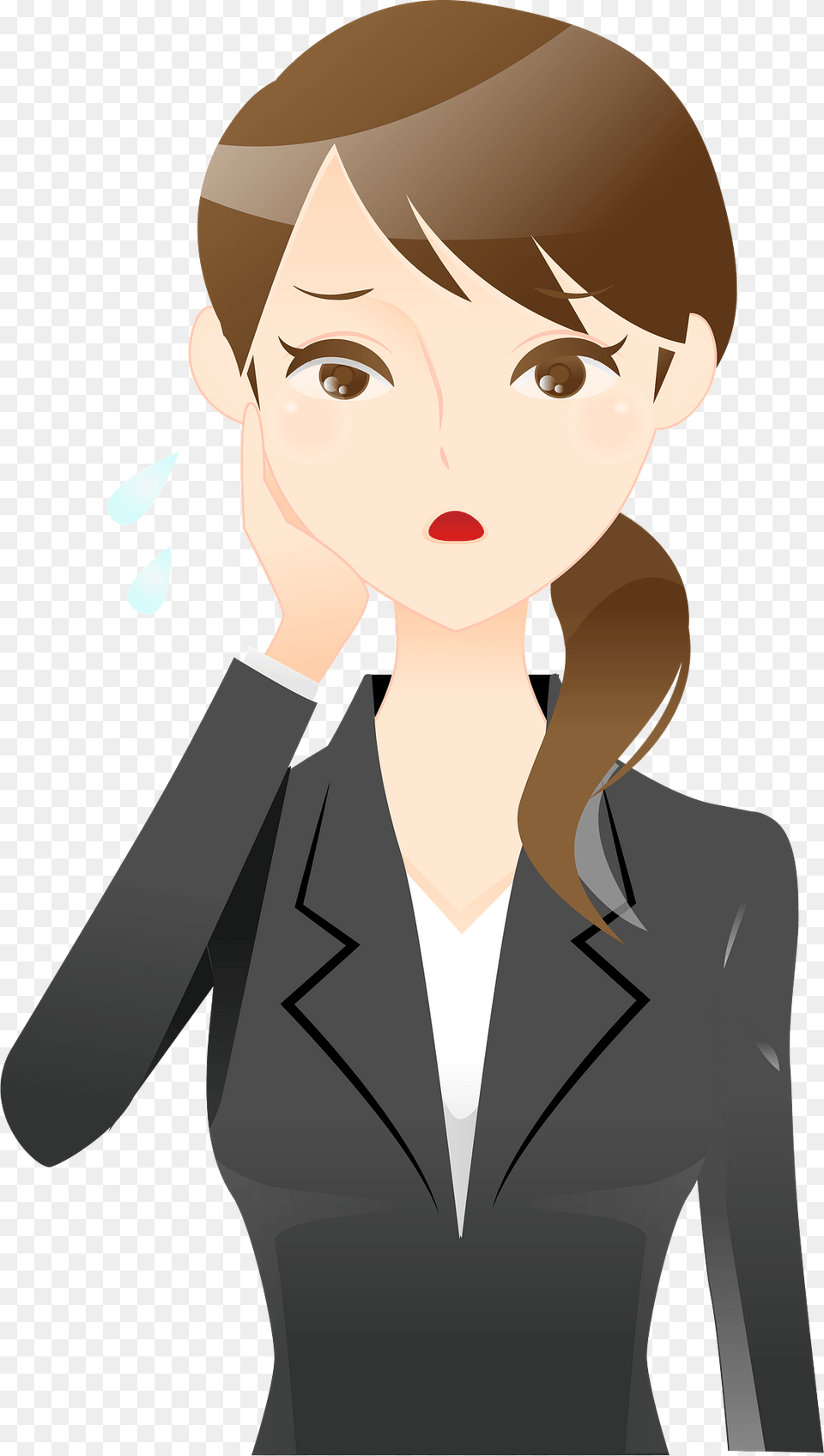 Kathleen Businesswoman Is Troubled Clipart, Adult, Publication, Person, Woman Free Png