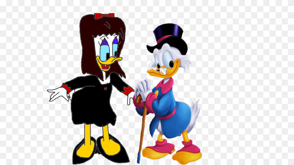 Katie De Spell And Scrooge Mcduck, Toy, Boy, Child, Male Png Image