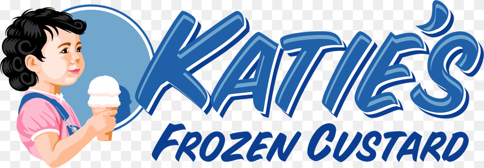 Katie S Frozen Custard Katie39s Frozen Custard Logo, Adult, Person, Ice Cream, Food Png