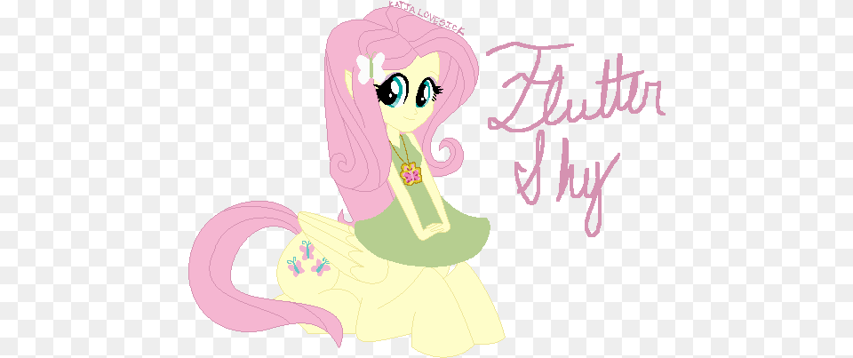 Katjalovesick Centaur Clothes Cute Elf Ears Equestria Fluttershy, Book, Comics, Publication, Baby Free Png