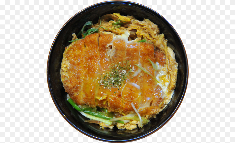 Katsu Don Donburi Katsu Bowl, Food, Meal, Dish, Noodle Free Transparent Png
