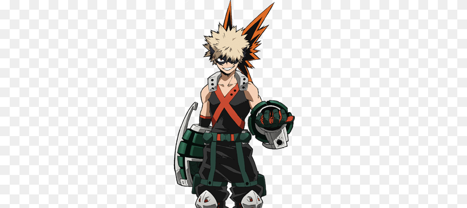 Katsuki Bakugou Anime For All Anime And Hero, Book, Comics, Publication, Person Png