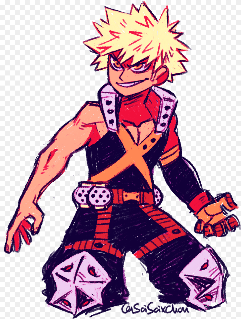 Katsuki Bakugou Fanart Transparent, Book, Comics, Publication, Person Png