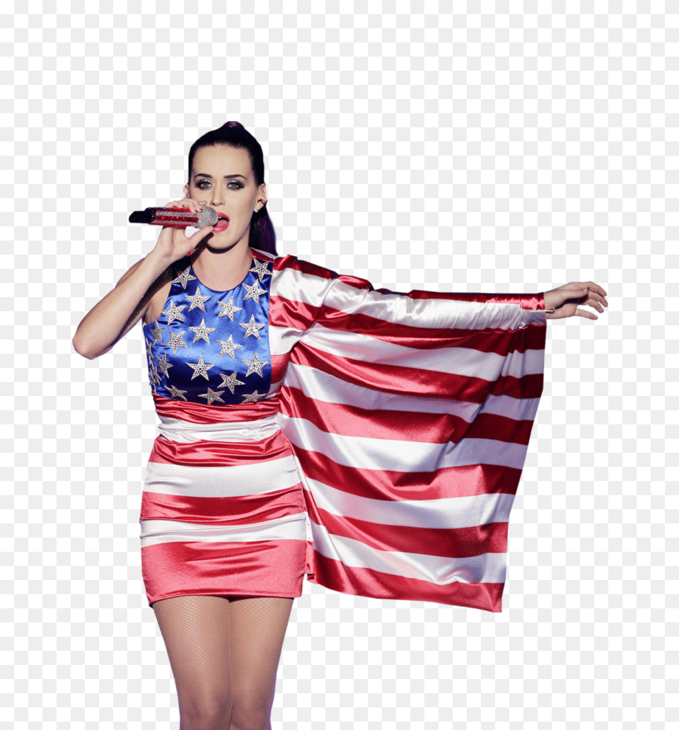 Katy Perry American Flag Image Katy Perry Fleet Week, Adult, Person, Woman, Female Free Png