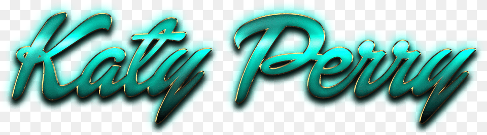 Katy Perry Beautiful Letter Name Car, Turquoise, Art Png