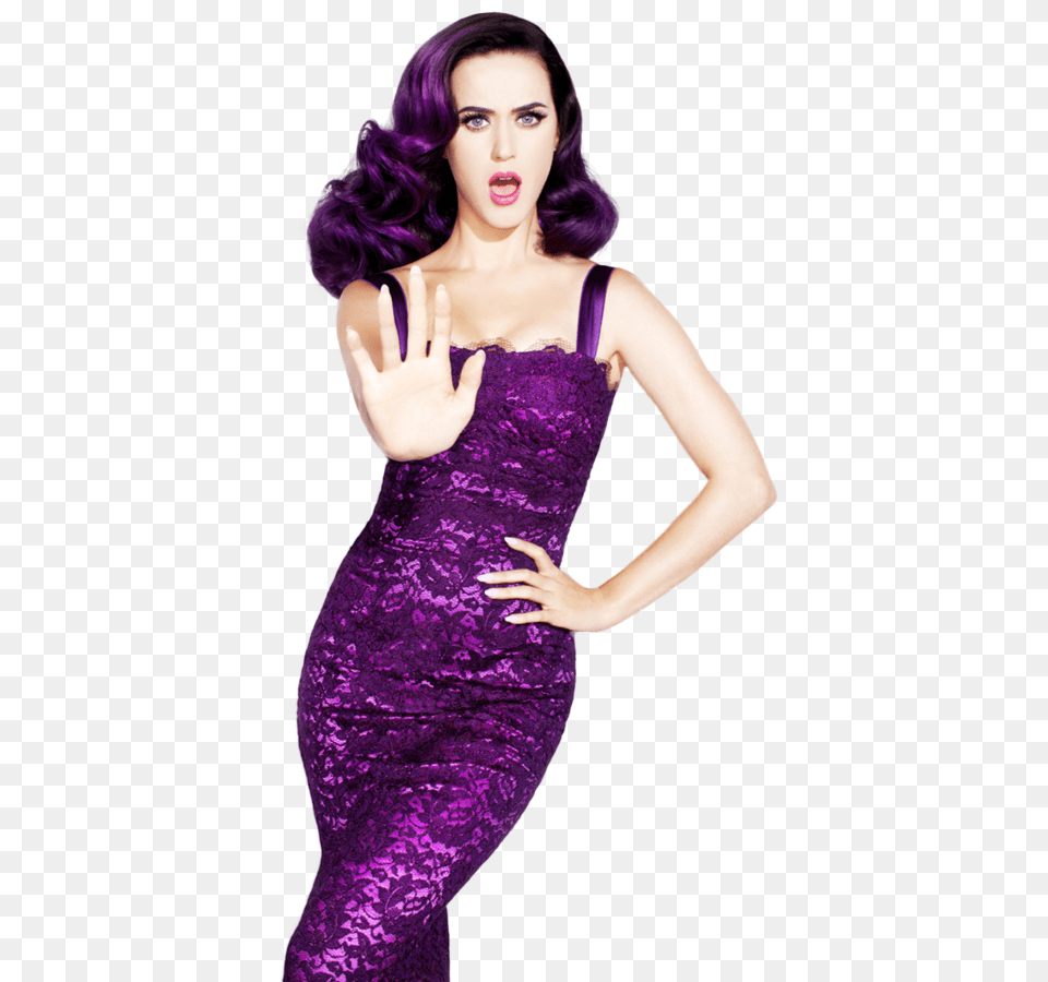 Katy Perry Image Katy Perry, Adult, Velvet, Purple, Person Free Png Download