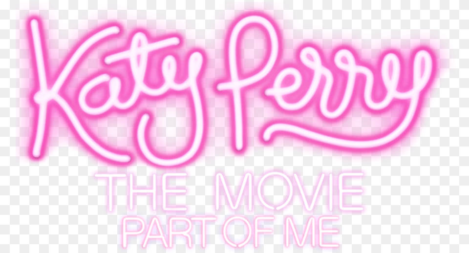 Katy Perry Part Of Me Netflix Calligraphy, Light, Neon, Purple Free Png