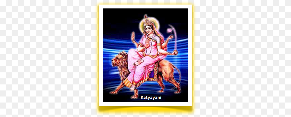 Katyayani The Katyayani Mata Is The One Of Goddess 6th Day Navratri Devi, Book, Comics, Publication, Adult Free Transparent Png