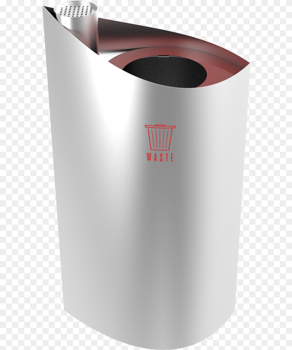 Katyn Sst Urban Outdoor Stainless Steel Trash Bin With Plastic Png Image