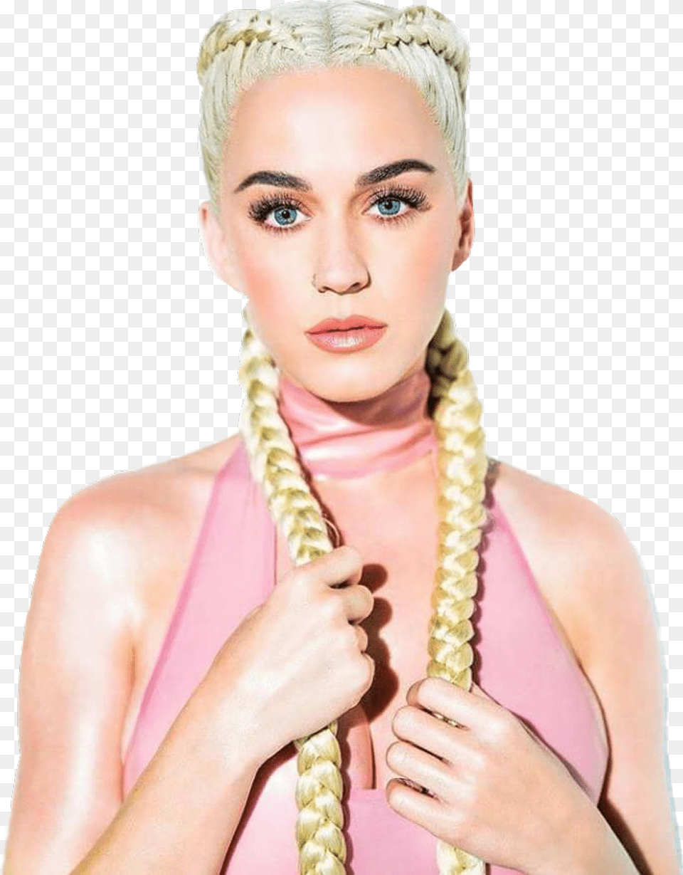 Katyperry Bonappetit Braids Model Katy Perry Head Katy Perry Bon Appetit, Hair, Person, Braid, Woman Free Transparent Png