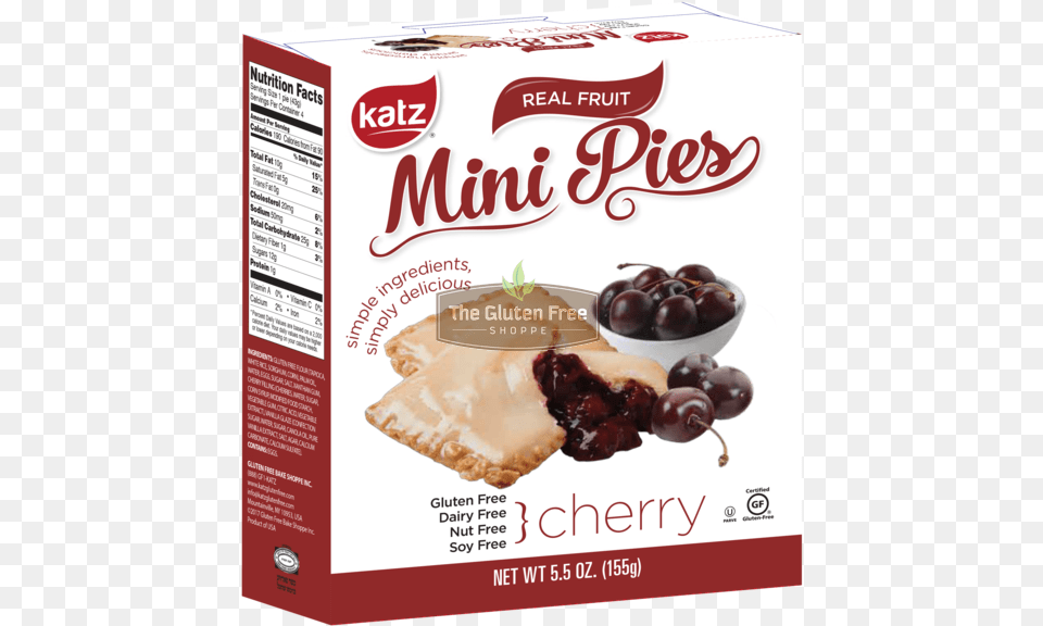 Katz Gluten Cherry Pie Snaps New Chocolate, Food, Fruit, Plant, Produce Free Png Download
