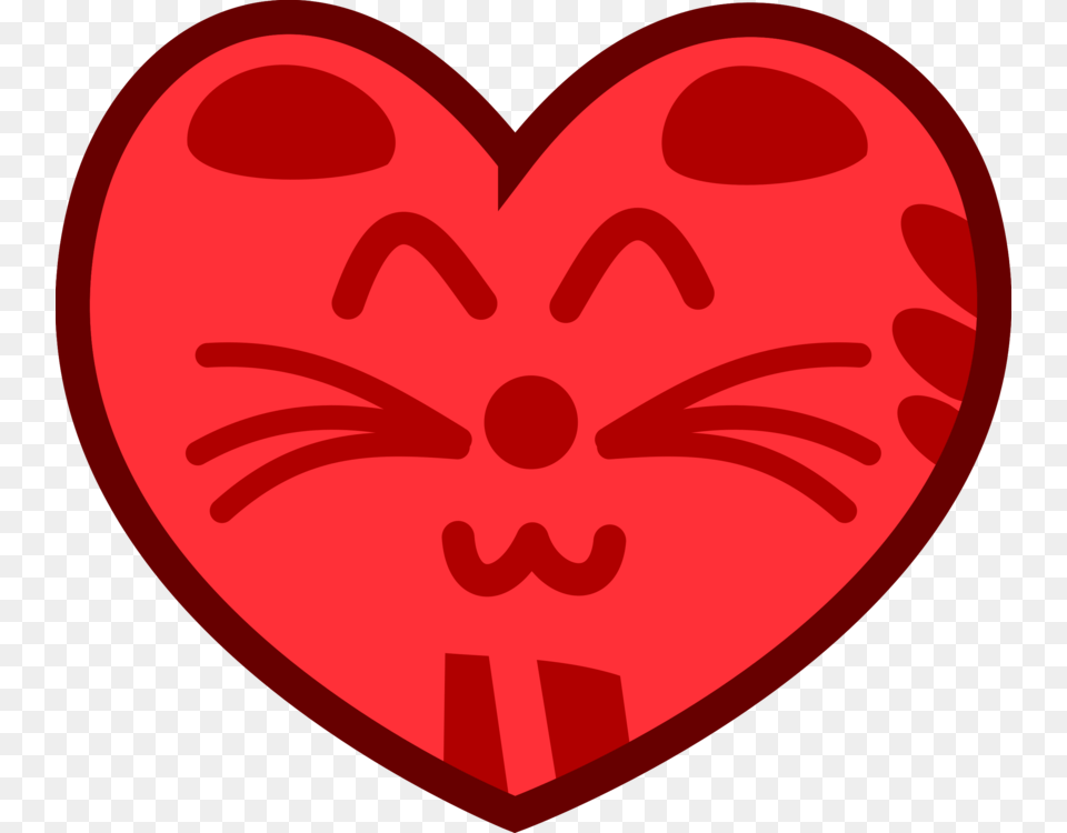 Katze Im Herz Clipart, Heart, Person, Face, Head Png Image