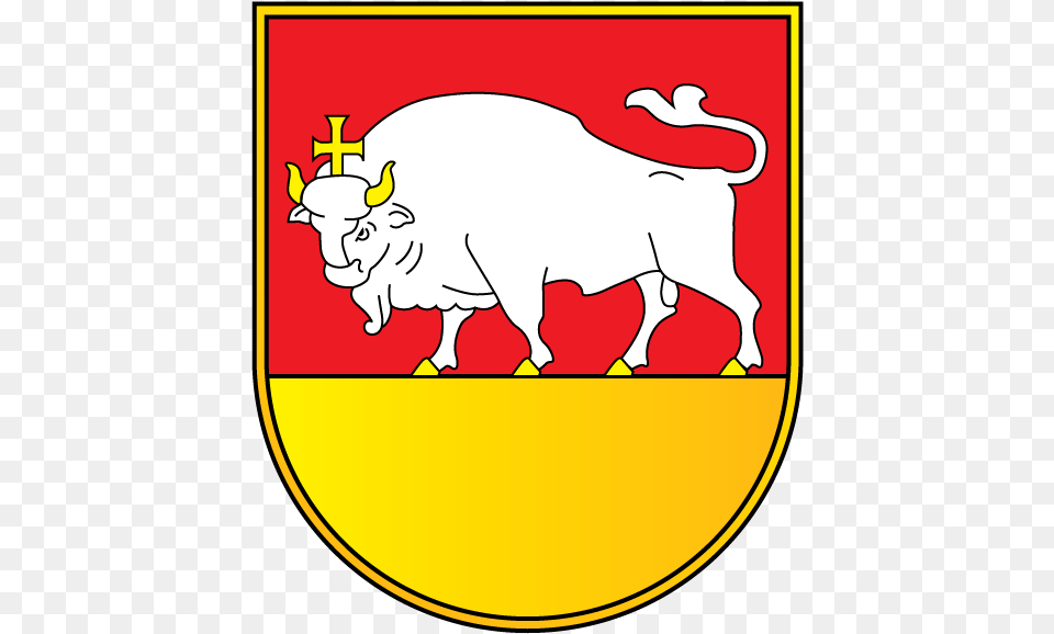 Kaunas Coat Of Arms, Animal, Buffalo, Mammal, Wildlife Png Image