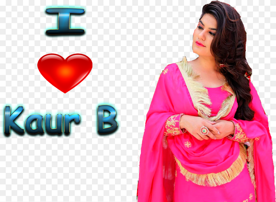 Kaur B Background Heart, Silk, Adult, Female, Person Free Png