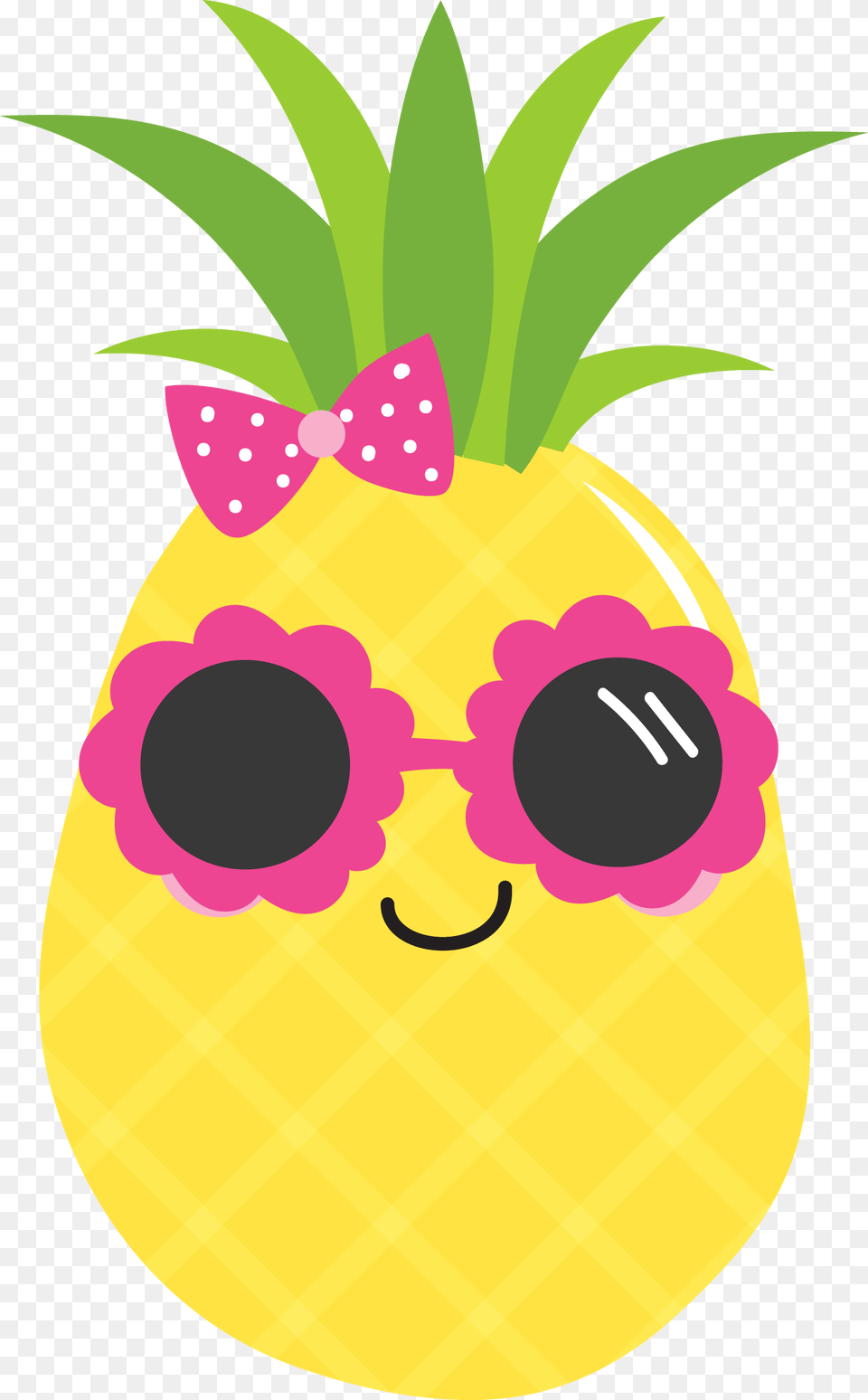 Kawaii Ananas Sunglasses Fruit Fruits Tropical Pineapple Luau Clip Art, Food, Plant, Produce Free Png