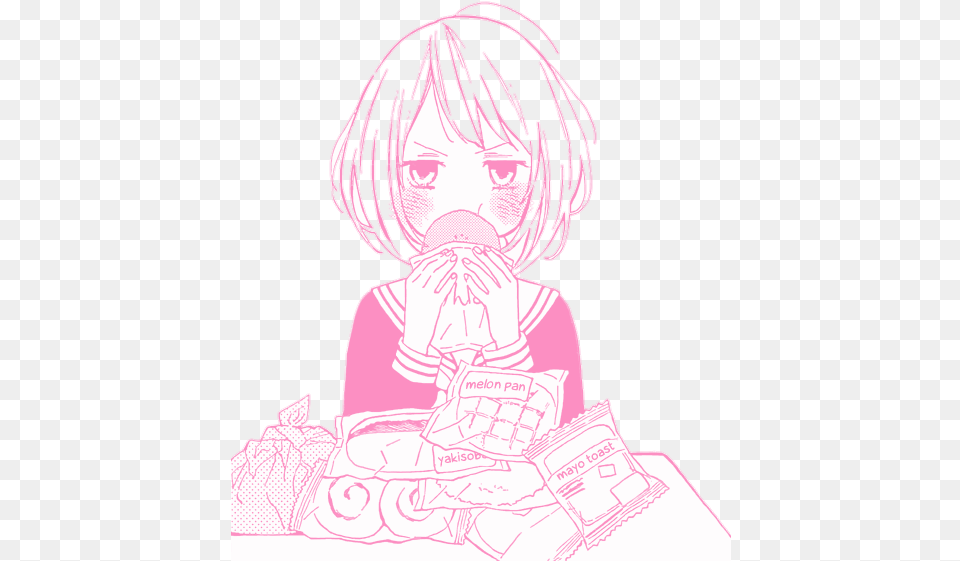 Kawaii Anime Illustration, Book, Comics, Publication, Person Free Transparent Png