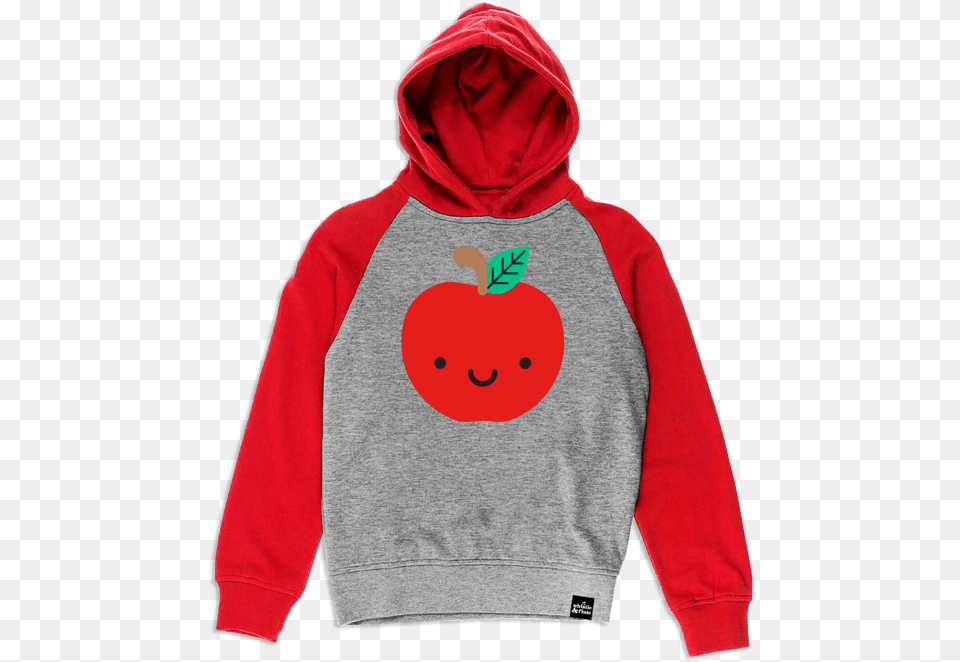 Kawaii Apple Hooded Sweatshirt, Clothing, Hood, Hoodie, Knitwear Free Png