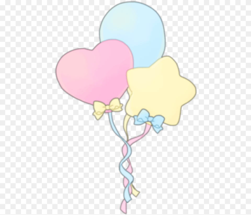 Kawaii Balloon Balloons Pastel Heart, Baby, Person Free Png Download