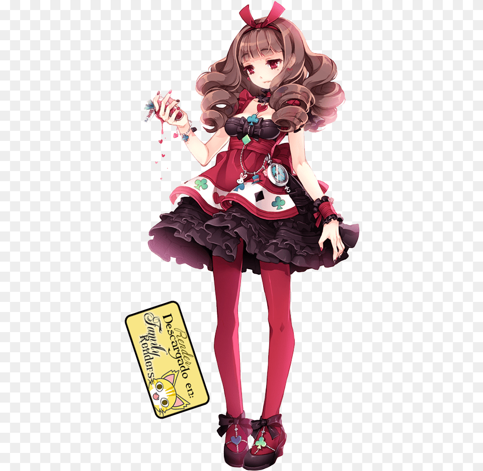 Kawaii Blog Design Red Queen Anime Alice In Wonderland, Book, Publication, Comics, Female Free Png Download