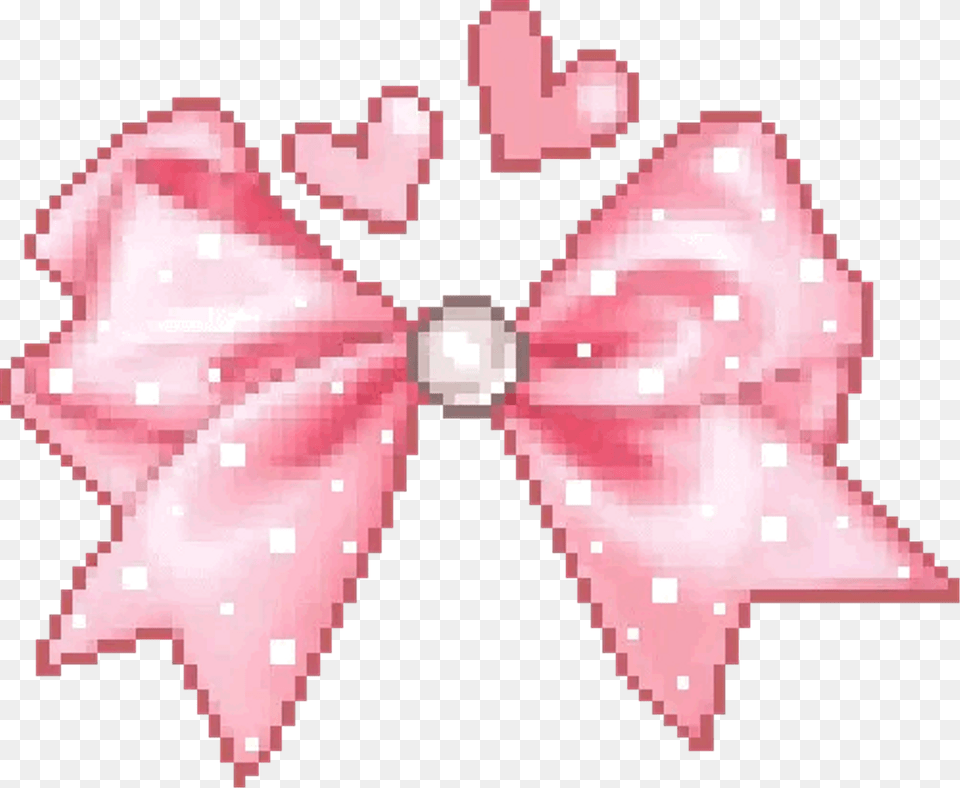 Kawaii Bow Transparent Pixel Cute Pink Freetoedit Transparent Transparent Kawaii Pixel, Accessories, Formal Wear, Tie, Bow Tie Free Png Download