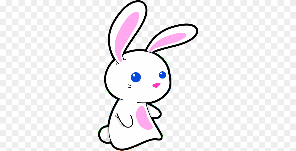 Kawaii Bunny Thinking Of A Bunny Cross Stitch, Baby, Person Free Transparent Png