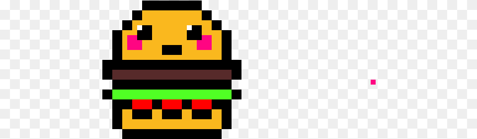 Kawaii Burger Pixel Art, First Aid Png