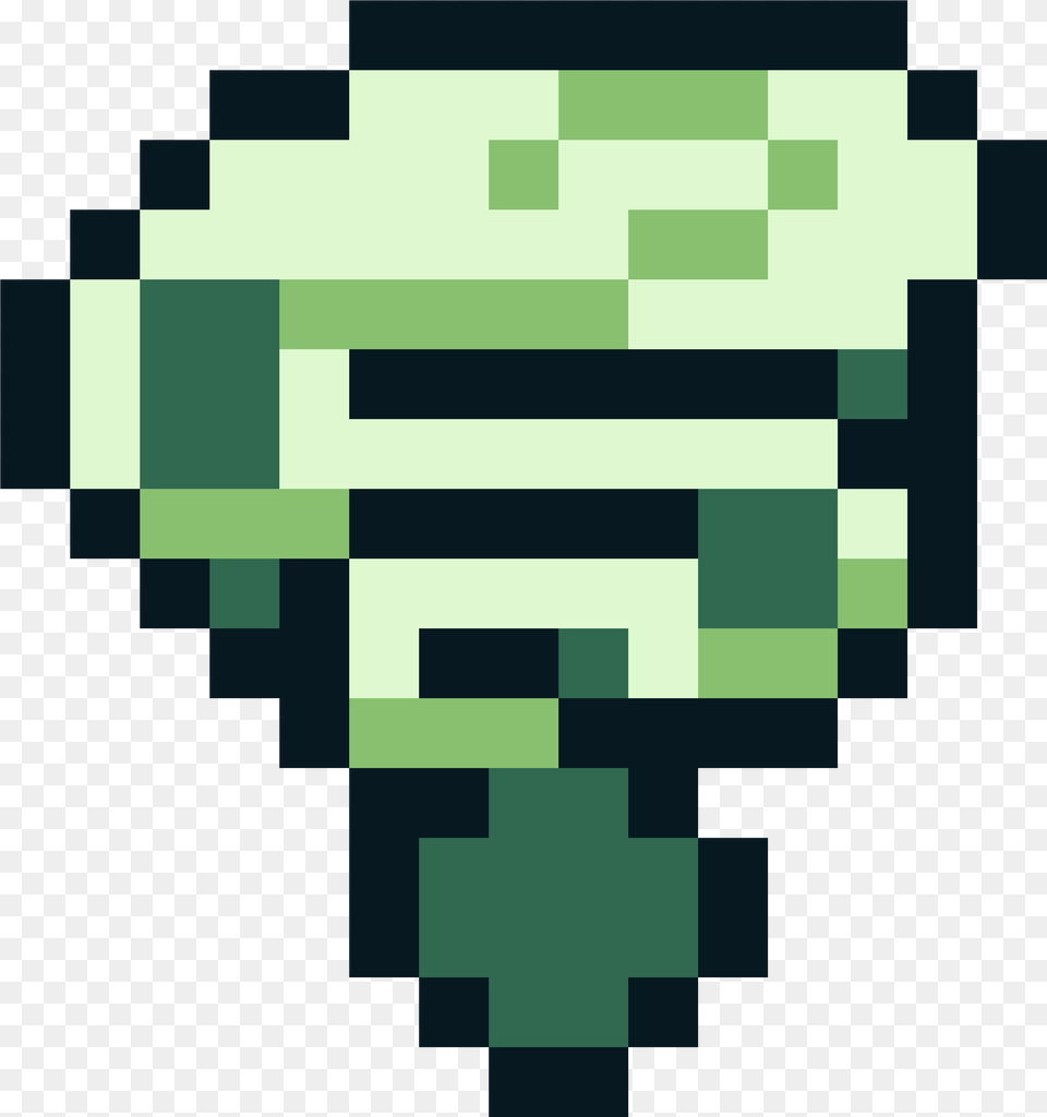 Kawaii Burger Pixel Art, Green Png