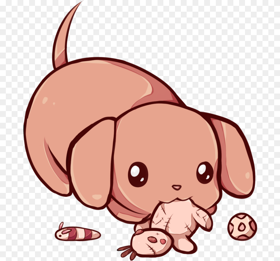 Kawaii By Dessineka On Kawaii Cute Dog Wallpaper Cartoon, Baby, Person, Face, Head Png Image