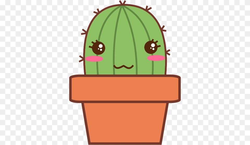 Kawaii Cactus, Plant, Potted Plant Free Png