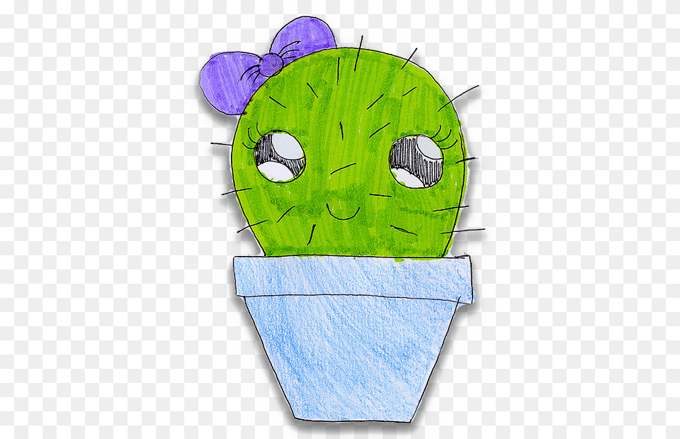 Kawaii Cactus Stickers Messages Sticker 0 Sticker, Art Free Transparent Png