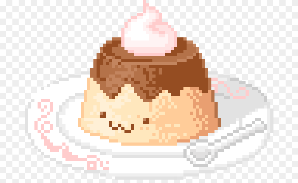 Kawaii Cake Pixel Gif, Cream, Dessert, Food, Ice Cream Png