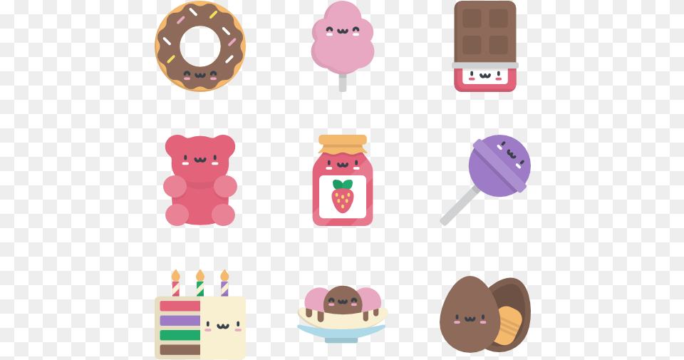 Kawaii Candies Kawaii Icons, Food, Sweets, Animal, Bear Free Png Download