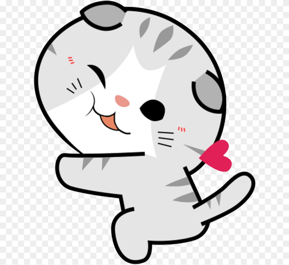 Kawaii Cat Clipart Download Kawaii Cat Sticker Png