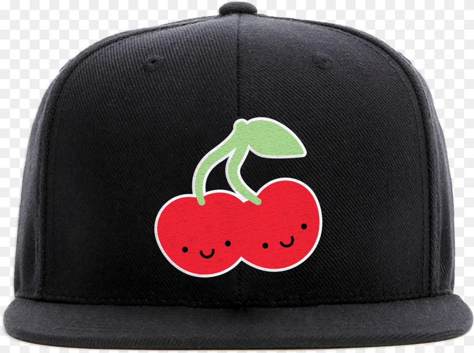 Kawaii Cherry Flat Brim Snapback Cap New Era Cap Company, Baseball Cap, Clothing, Hat, Produce Png