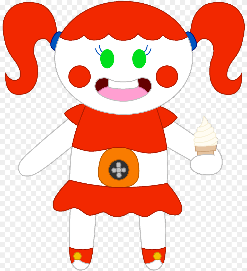 Kawaii Chibi Of Circus Baby Kawaii, Cream, Dessert, Food, Ice Cream Png