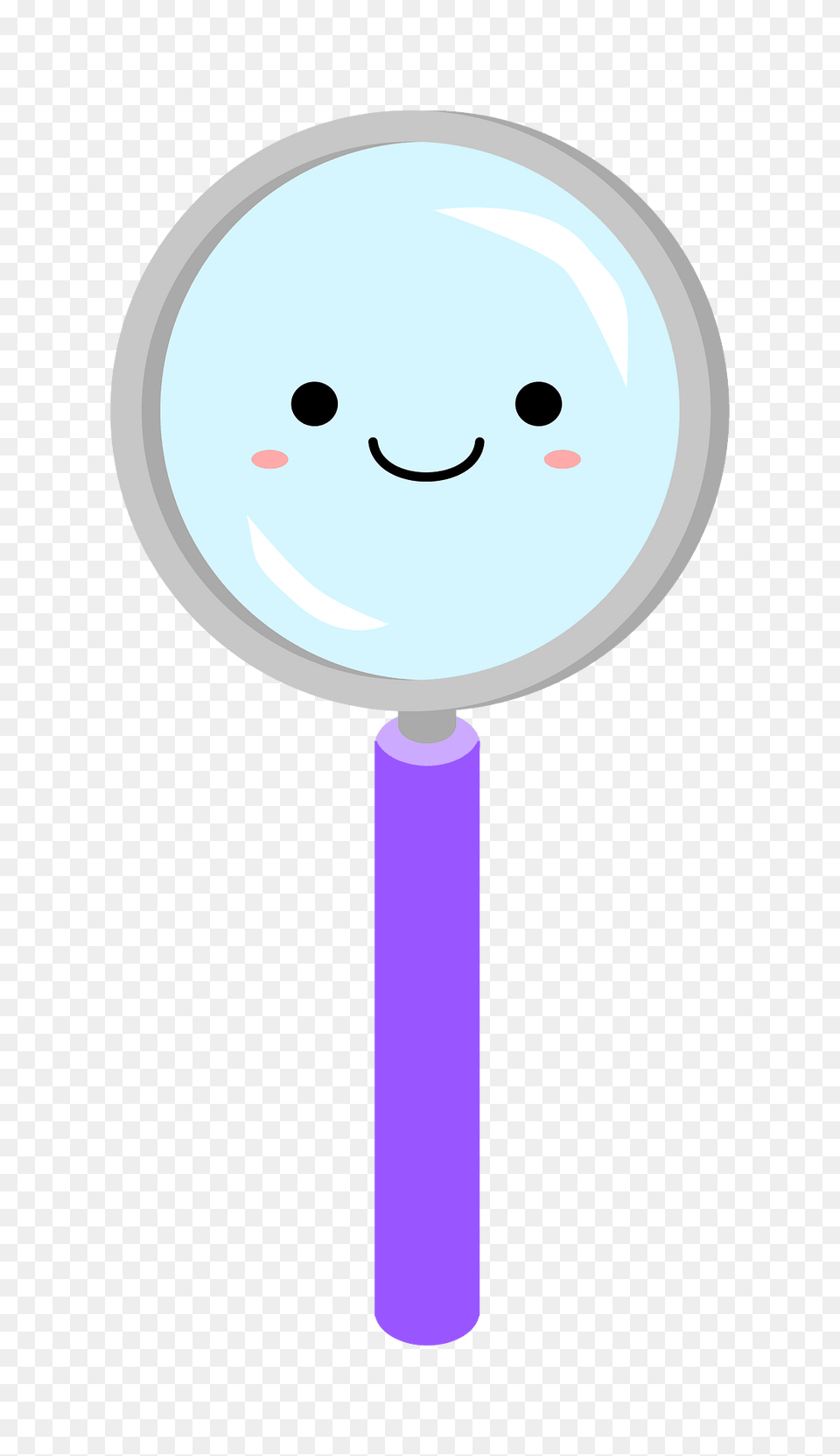 Kawaii Clipart, Magnifying, Face, Head, Person Png
