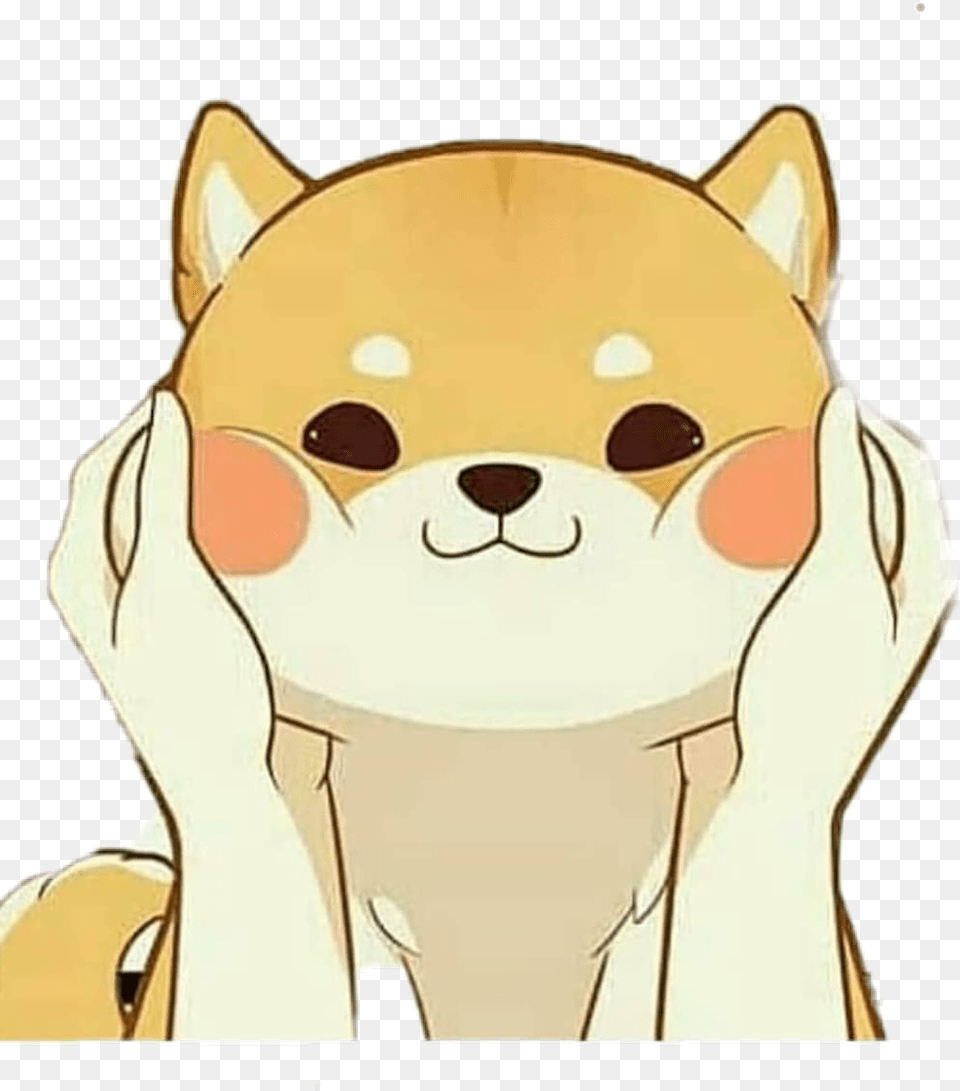 Kawaii Cute Anime Shiba Dog Puppy Kawaii Cute Anime Dog Free Png Download
