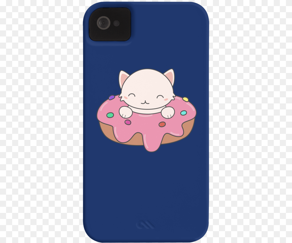 Kawaii Cute Cat On A Donut Barely There Phone Case Mobile Phone Case, Animal, Bear, Mammal, Wildlife Free Png