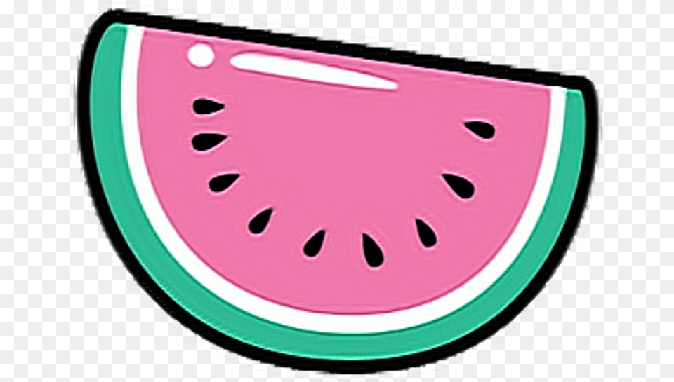 Kawaii Cute Kawaii Anime Watermelon, Food, Fruit, Plant, Produce Png Image