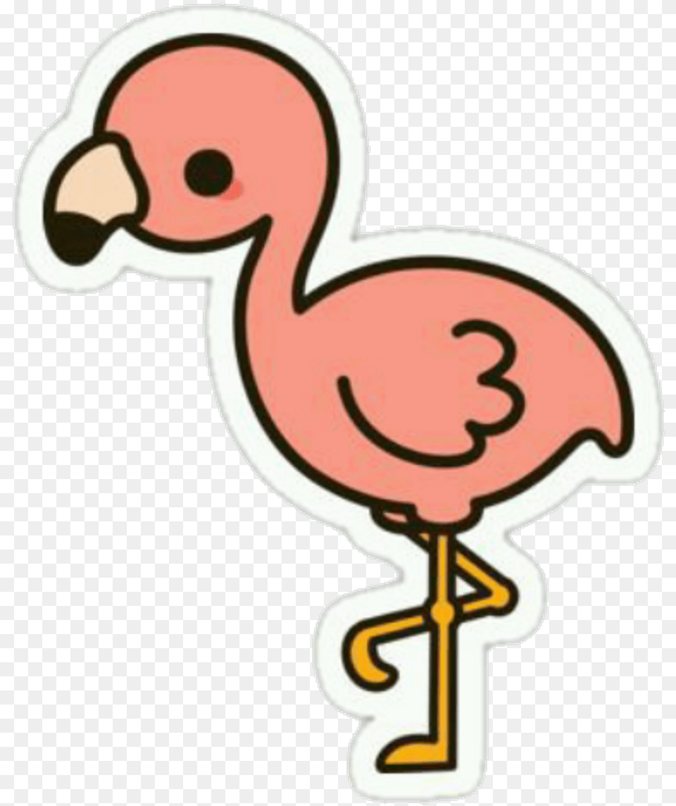 Kawaii Cute Pink Flamingo Bird Tumblr Cute Easy Flamingo Drawing, Animal, Baby, Person, Face Free Transparent Png