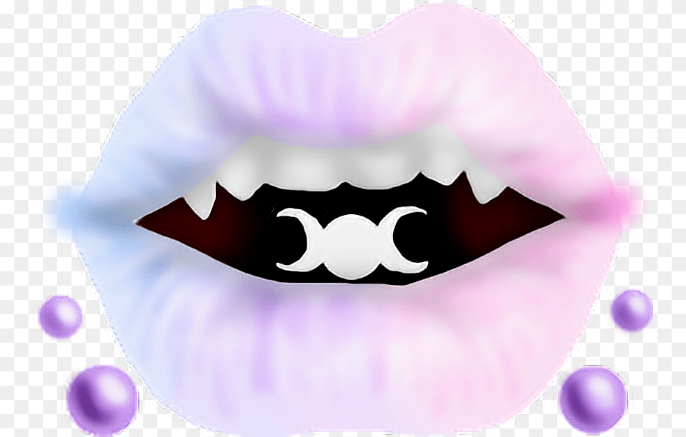 Kawaii Cute Space Pastel Pastelgoth Pircing Tumblr Transparent Pastel Lips, Body Part, Mouth, Person, Baby Free Png Download