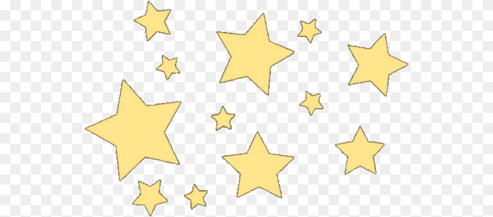 Kawaii Cute Yellow Pastel Stars Sticker Pastel Yellow Star, Star Symbol, Symbol, Person Png