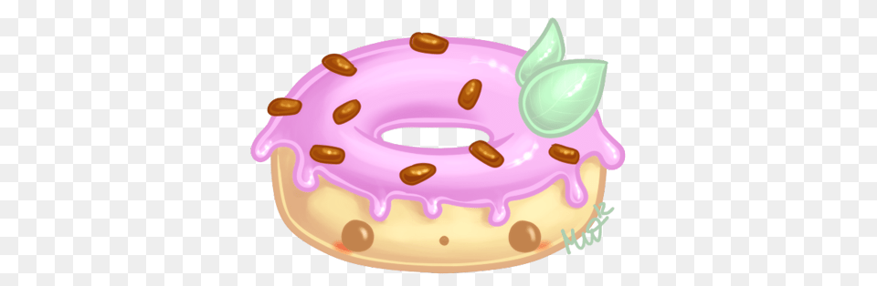 Kawaii Donut Kawaii Donut Images, Birthday Cake, Cake, Cream, Dessert Png