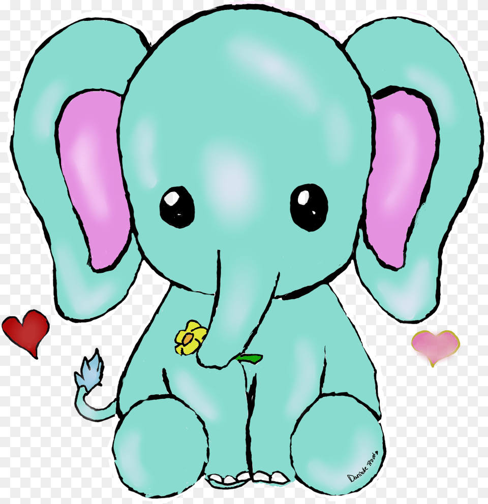 Kawaii Elephant By Uniquecomedy Kawaii Elephant By Elephant Kawaii, Plush, Toy, Baby, Person Png Image