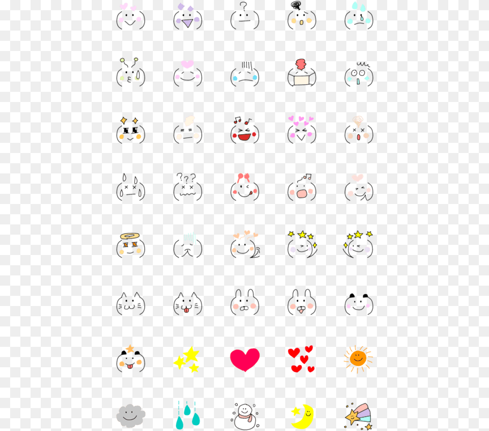 Kawaii Face, Paper, Confetti Free Transparent Png