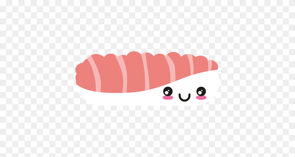 Kawaii Face Salmon Sashimi Sushi, Food, Meal, Dish, Meat Free Png