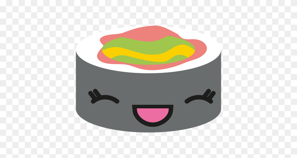 Kawaii Face Sushi Roll Icon, Paper Free Transparent Png