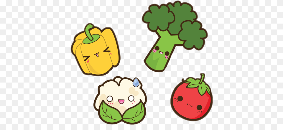 Kawaii Food, Produce, Bell Pepper, Pepper, Plant Free Transparent Png