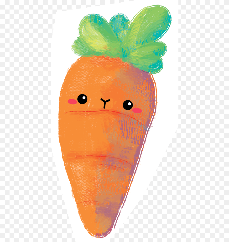 Kawaii Food Stickers Carrot, Plant, Produce, Vegetable, Baby Free Png Download