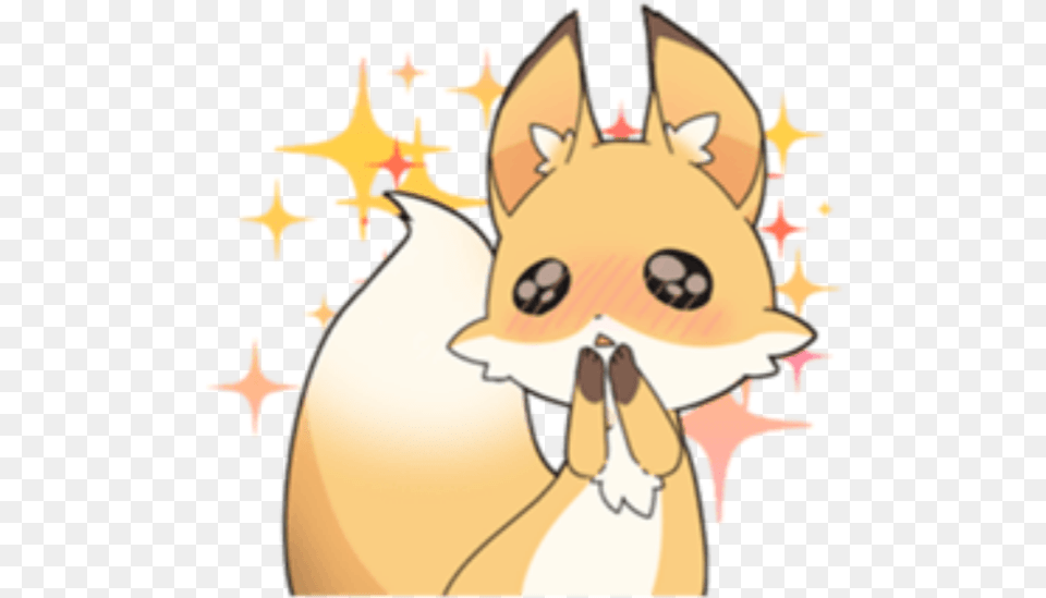Kawaii Fox Jpg Transparent Kawaii Fox Full Size Kawaii Anime Transparent Stickers, Person Free Png